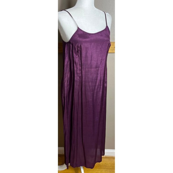 Vtg April Cornell Dress Plum Maxi Dark Feminine Whimsygoth Goth Sheer Women XS-S - Picture 9 of 16